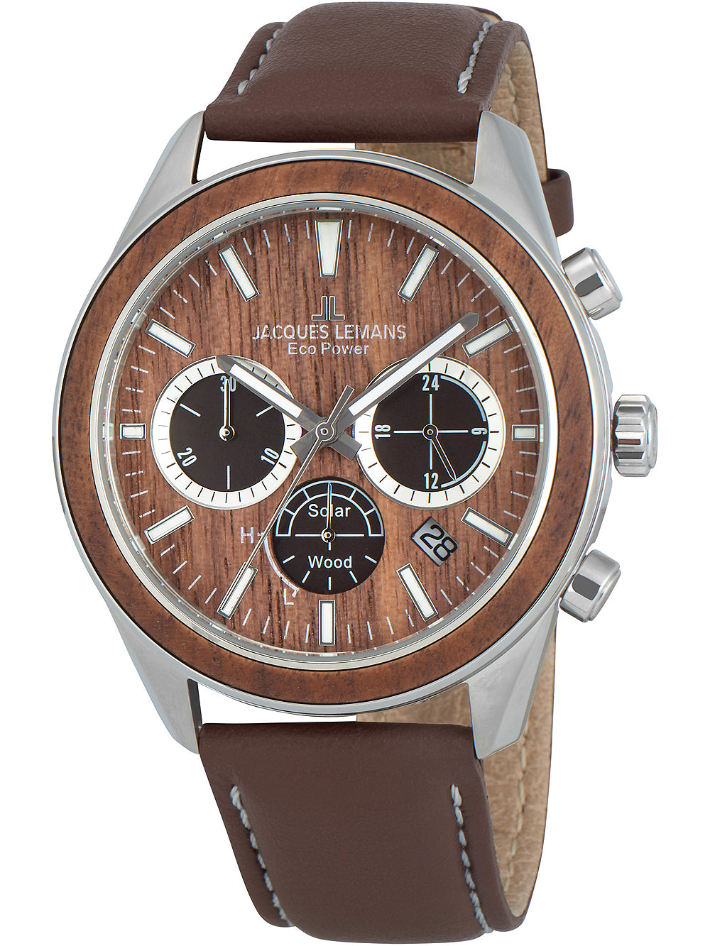 Jacques Lemans 1-2115B Eco Power Wood 44mm