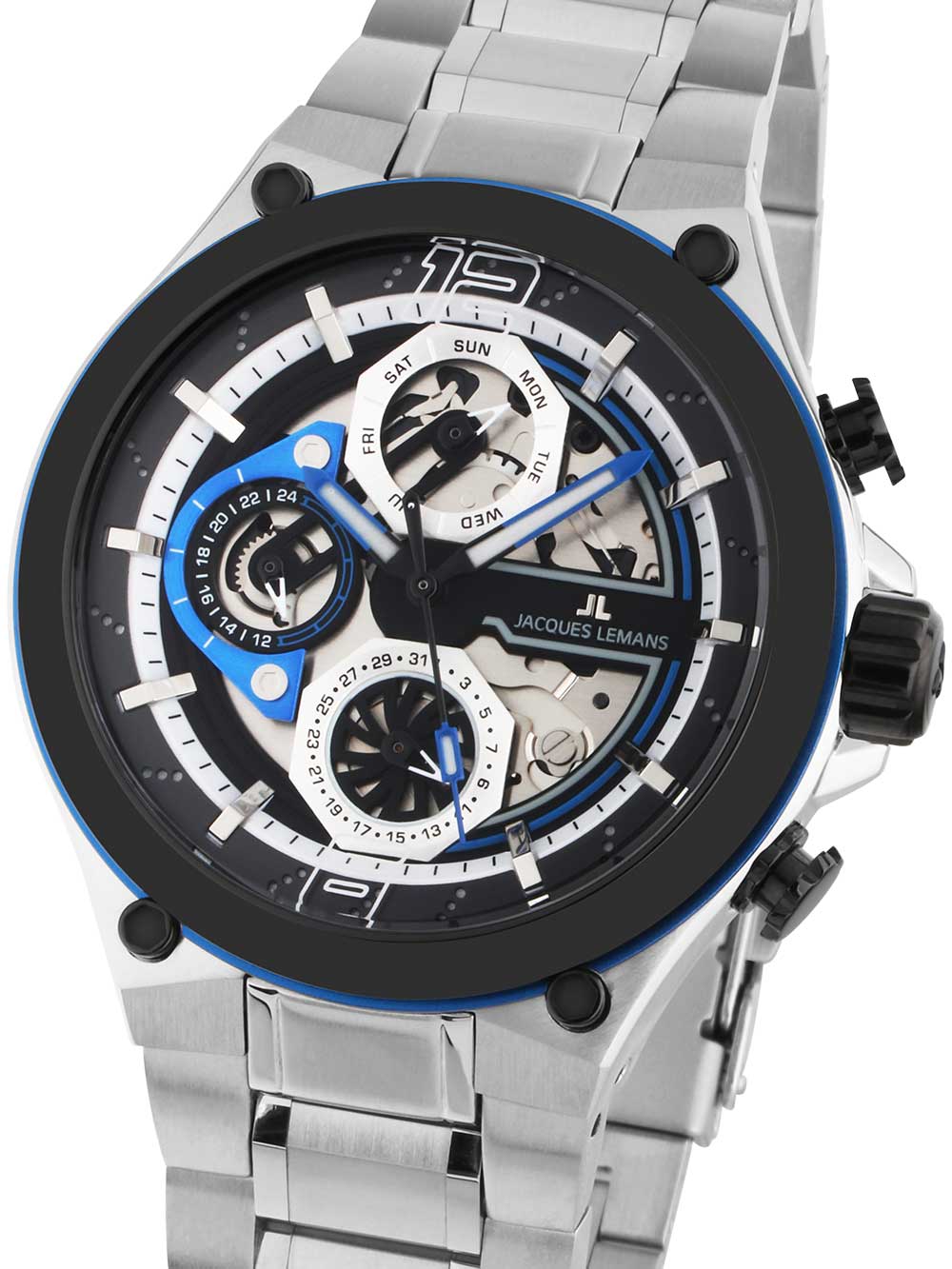 Jacques Lemans 1-2150D Manchester Multifunction 43mm