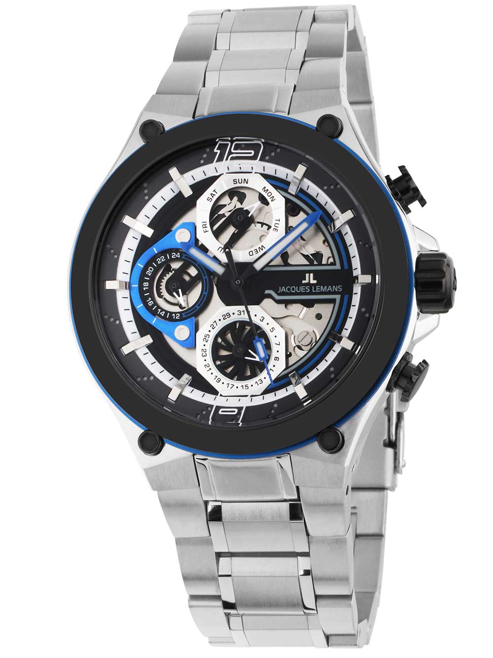 Jacques Lemans 1-2150D Manchester Multifunction 43mm