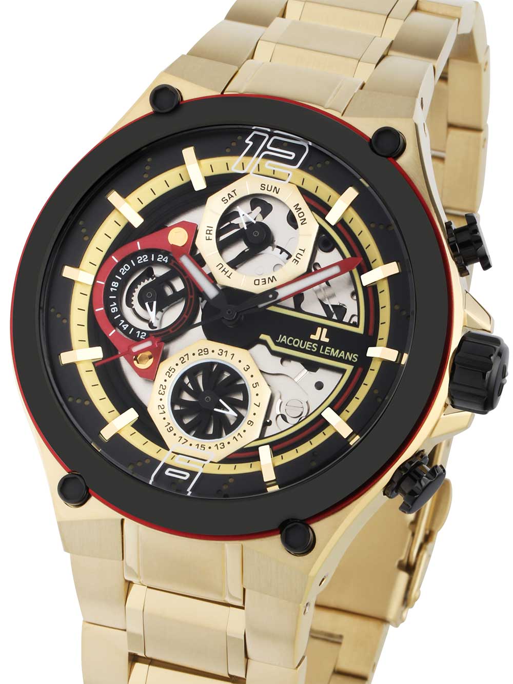 Jacques Lemans 1-2150H Manchester Multifunction 43mm