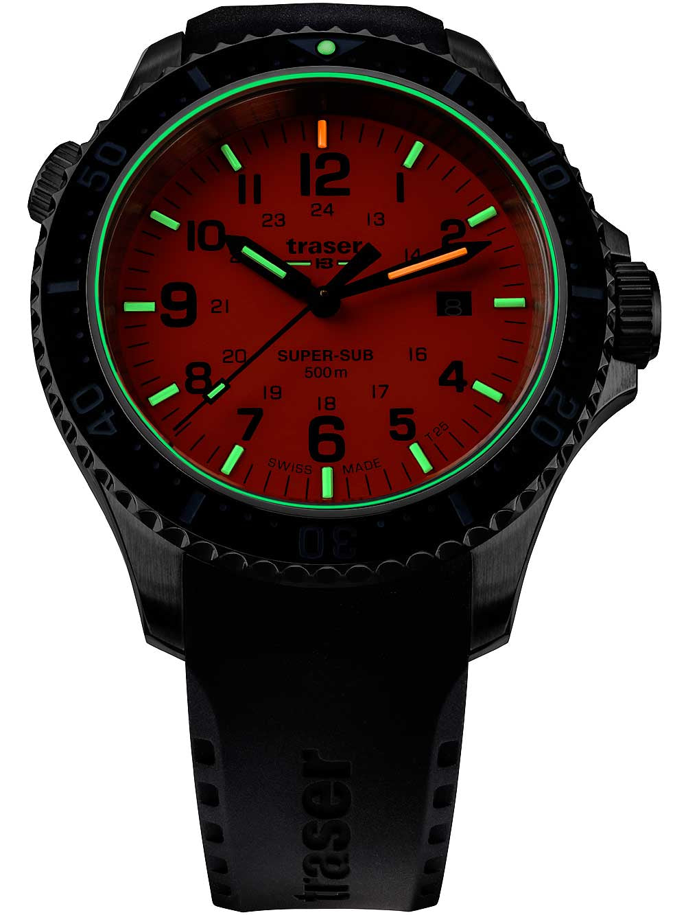 Traser H3 109380 P67 T25 SuperSub orange 46 mm diver