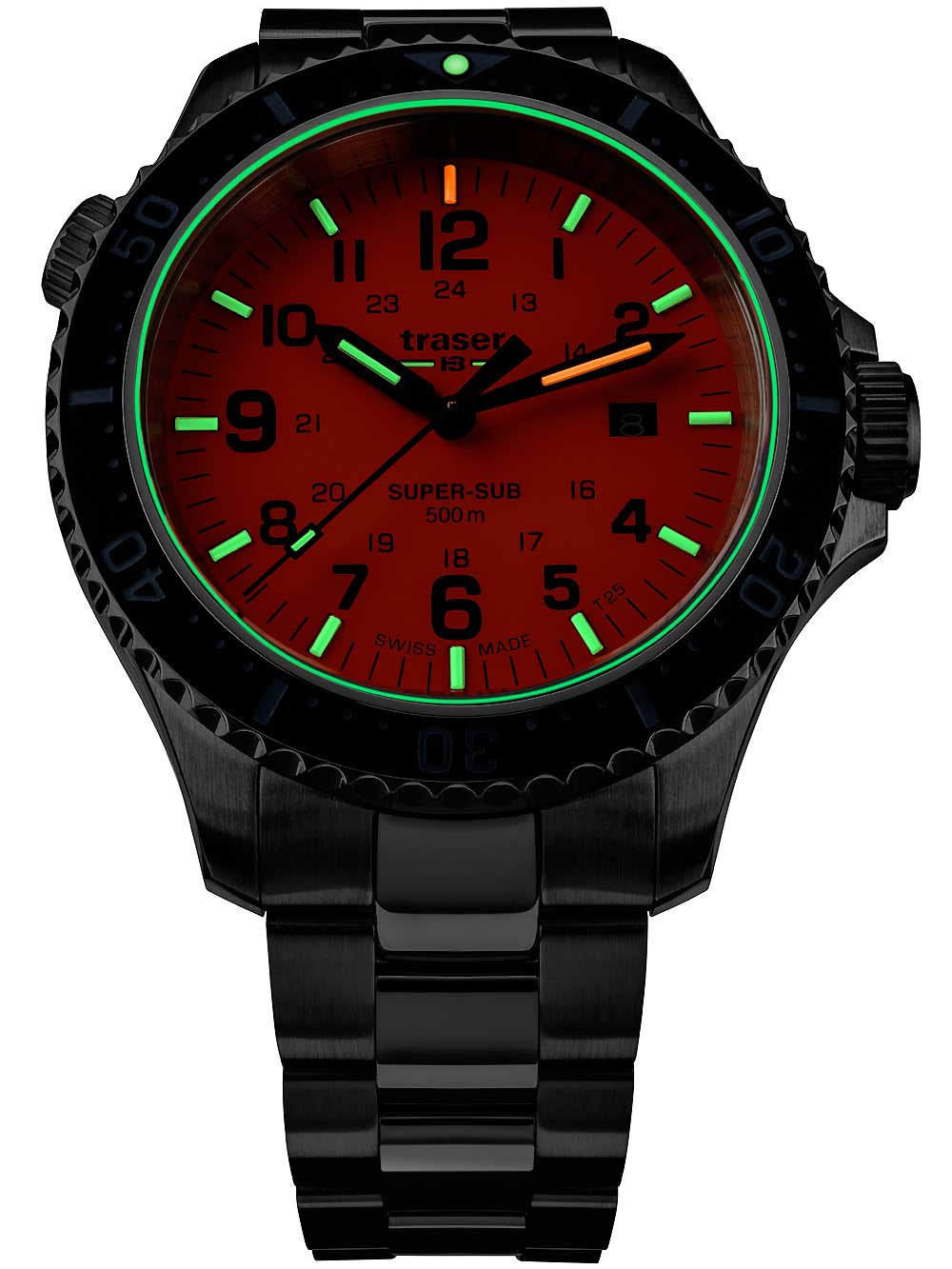 Traser H3 109381 P67 T25 SuperSub orange 46 mm diver