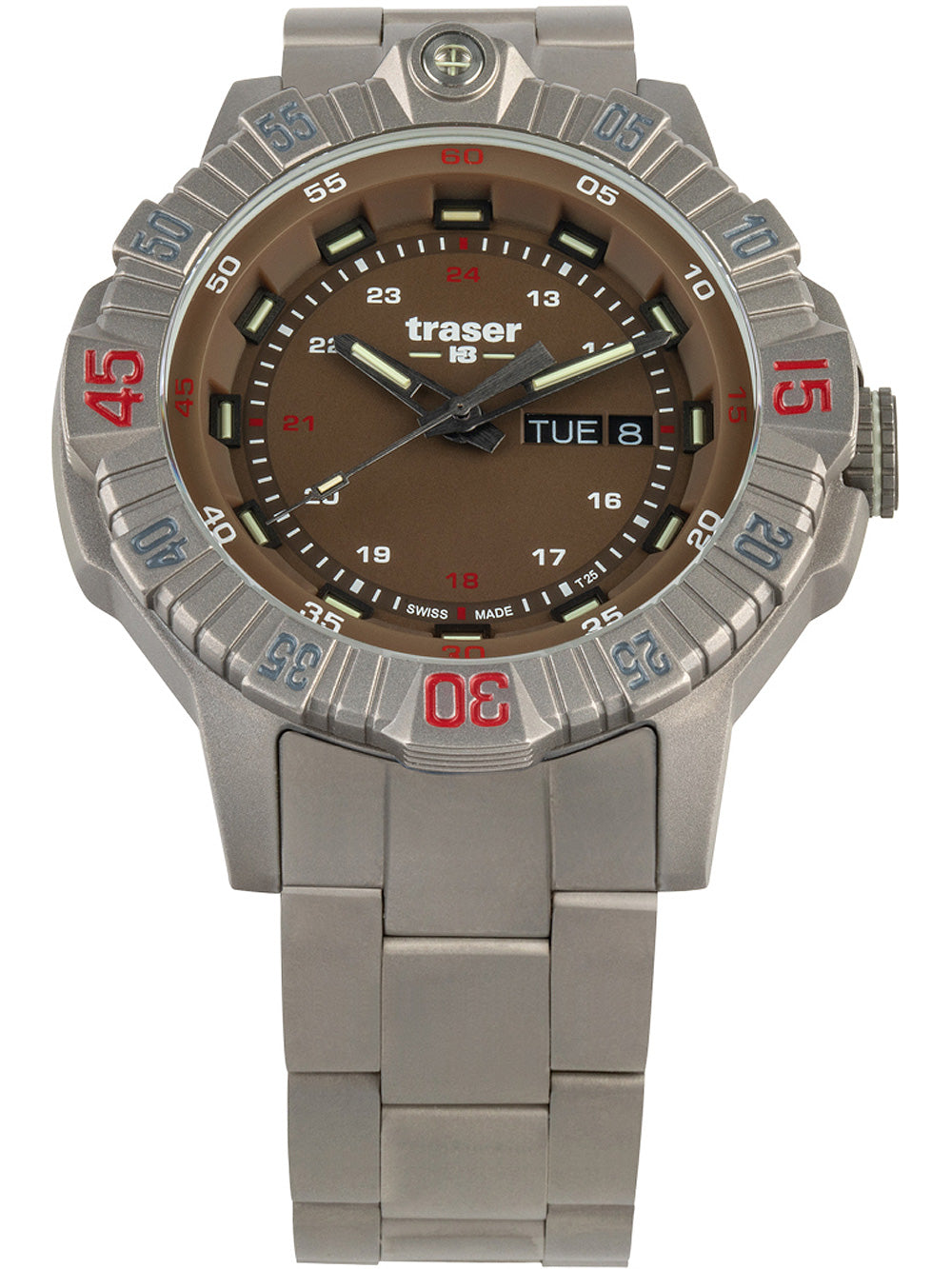 Traser H3 110668 Tactical Brun Titan 46mm