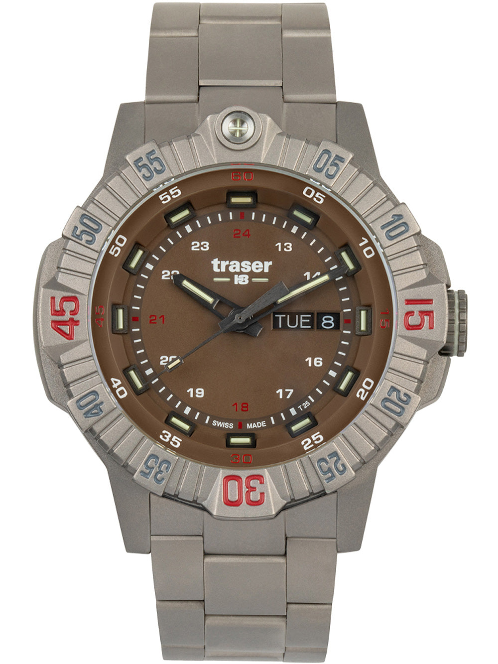 Traser H3 110668 Tactical Brun Titan 46mm