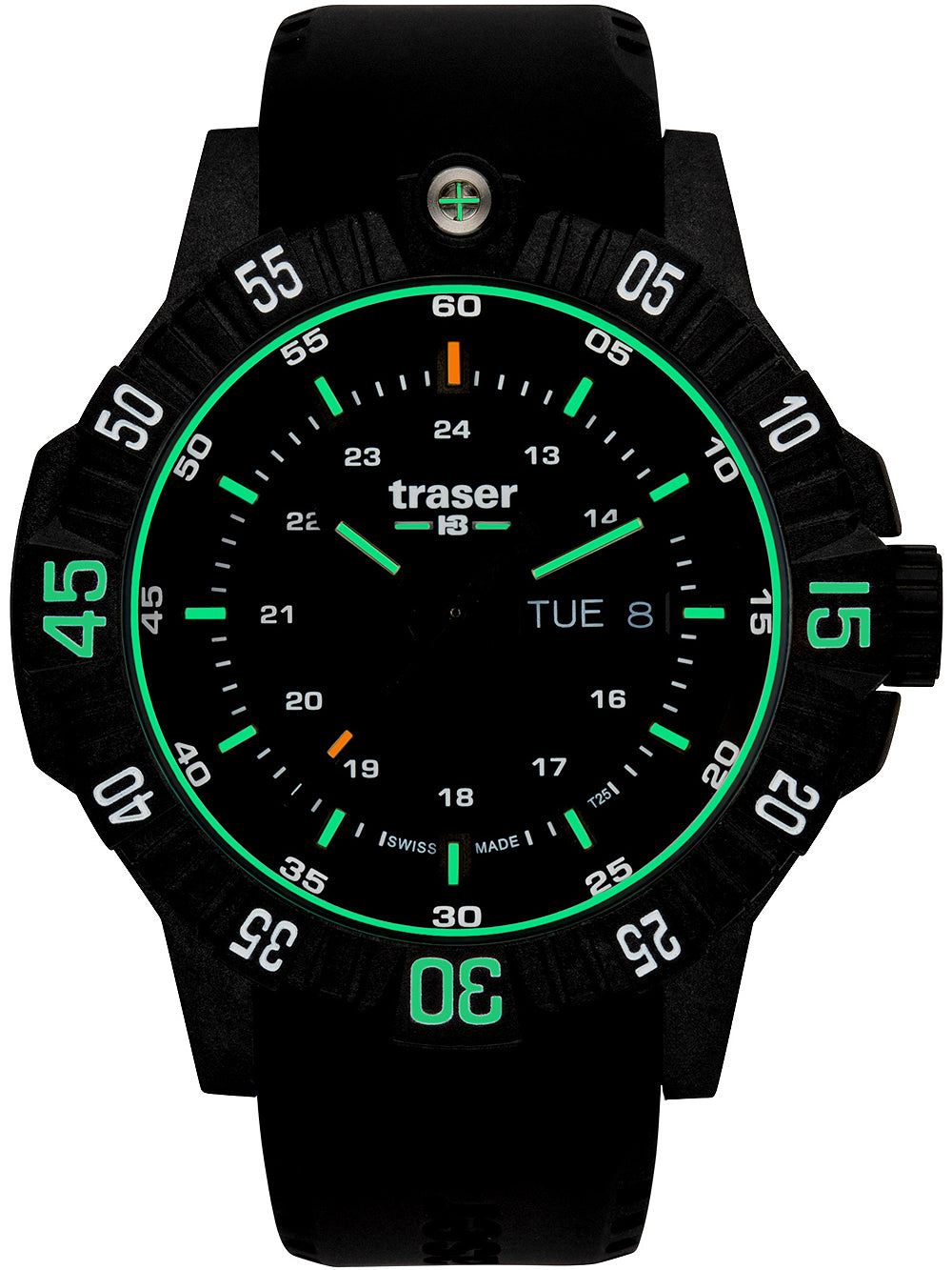 Traser H3 110723 P99 Q Tactical Svart 46mm