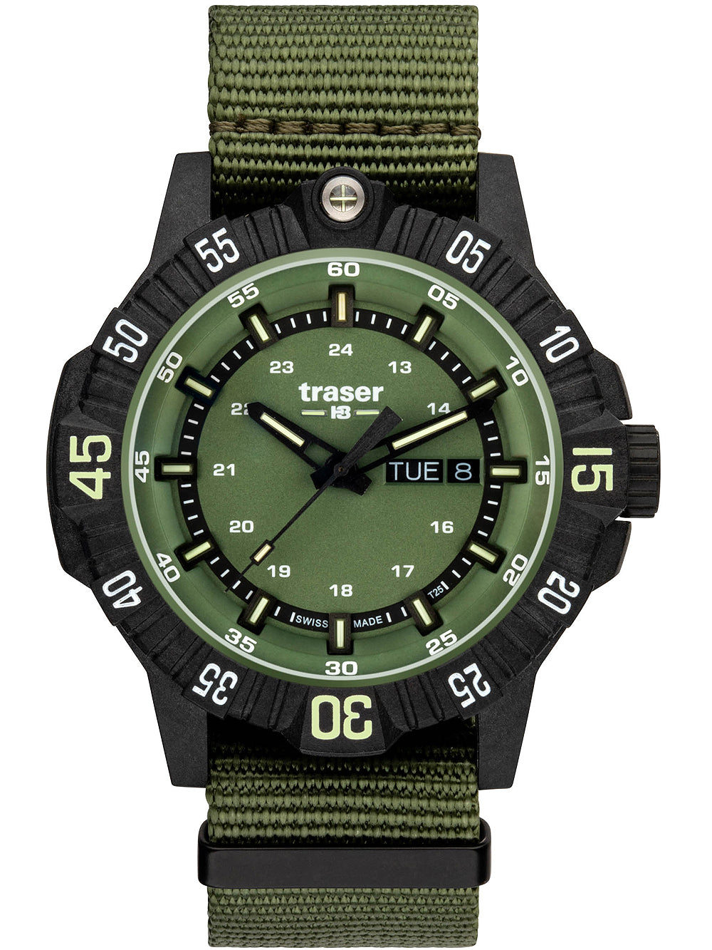 Traser H3 110726 P99 Q Tactical Grön 46mm