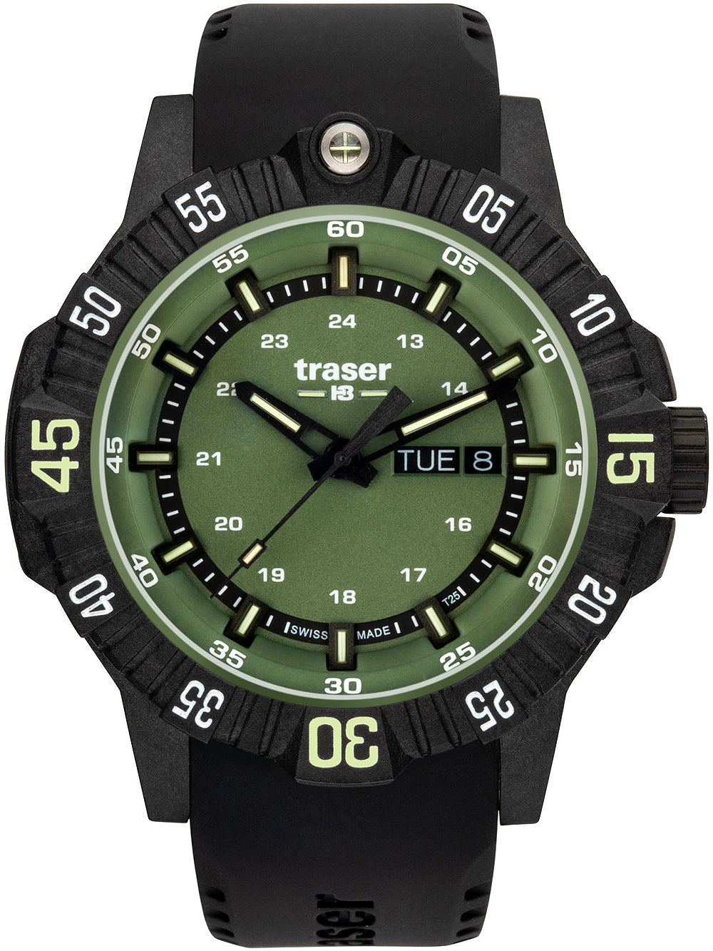 Traser H3 110727 P99 Q Tactical Grön 46mm