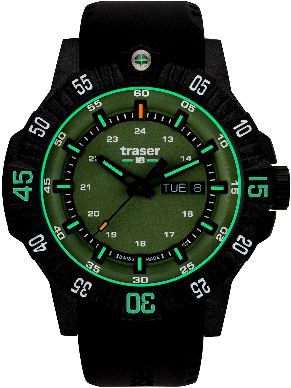 Traser H3 110727 P99 Q Tactical Grön 46mm