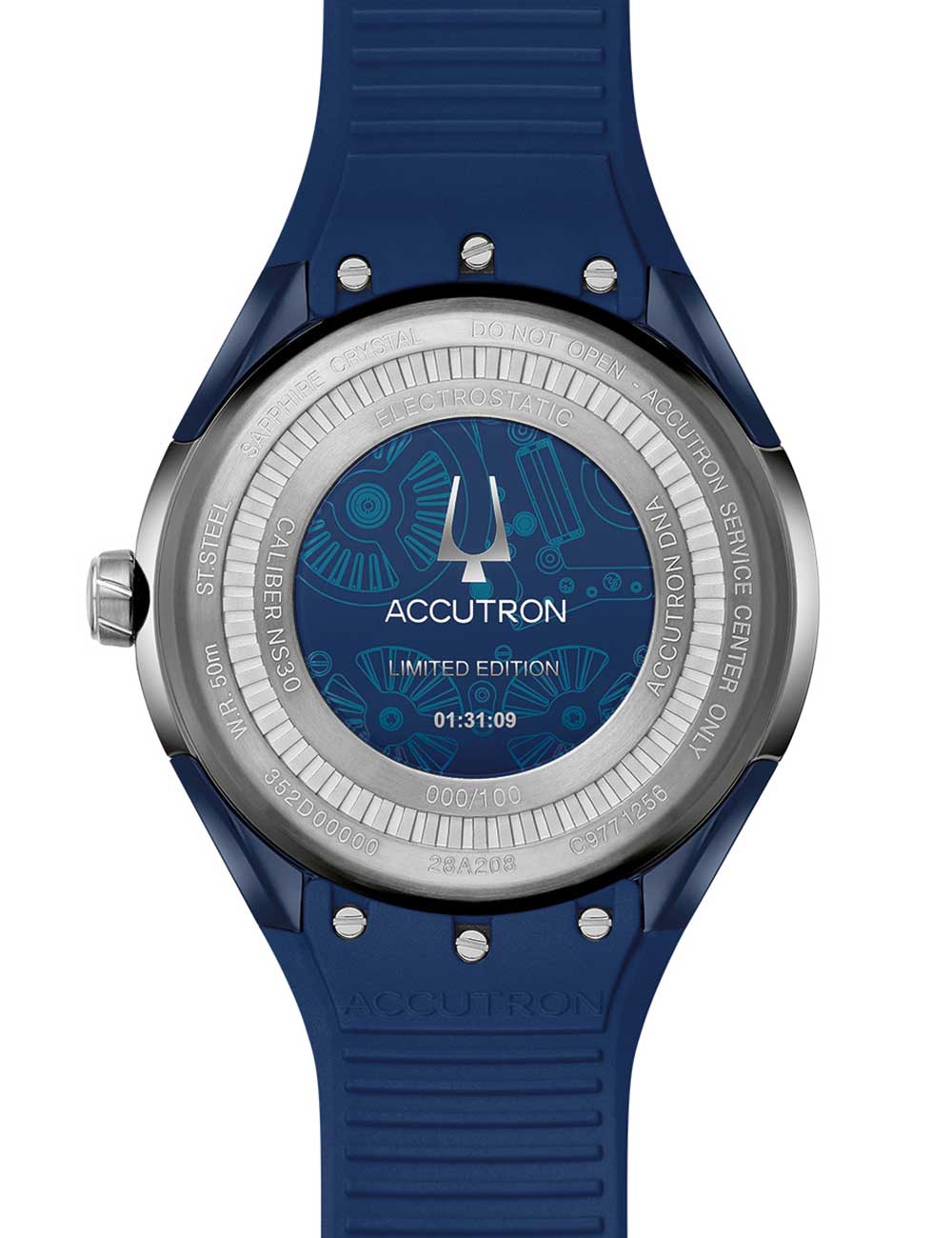 Bulova 28A208 Accutron DNA Casino Limited Edition blue