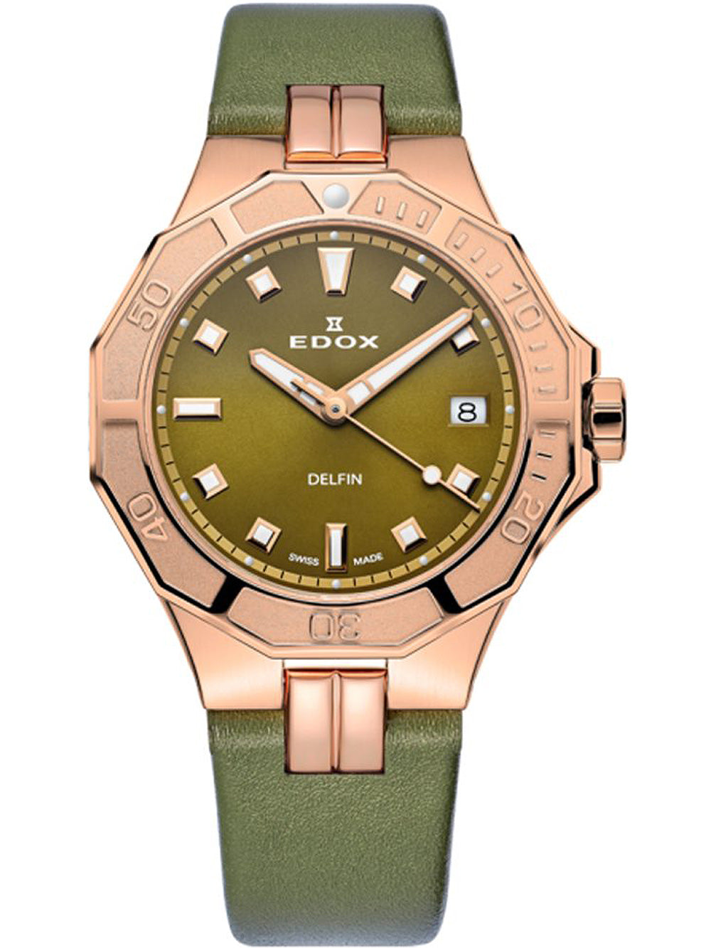 Edox 53020-37RC-VR Delfin Diver 38mm