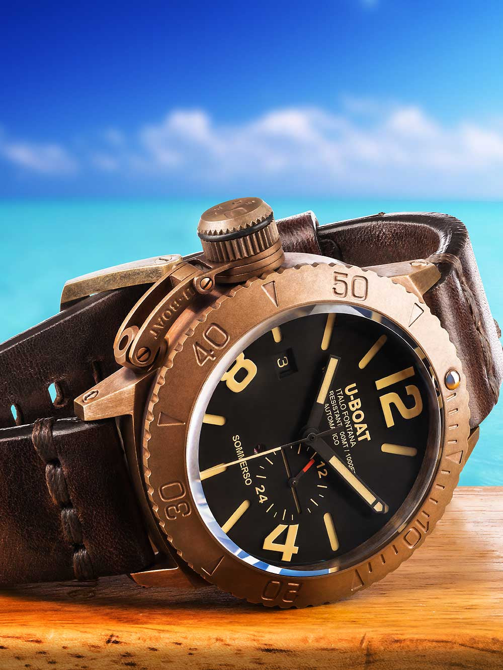 U-Boat 8486 Sommerso bronze Automatisk  46mm 300M