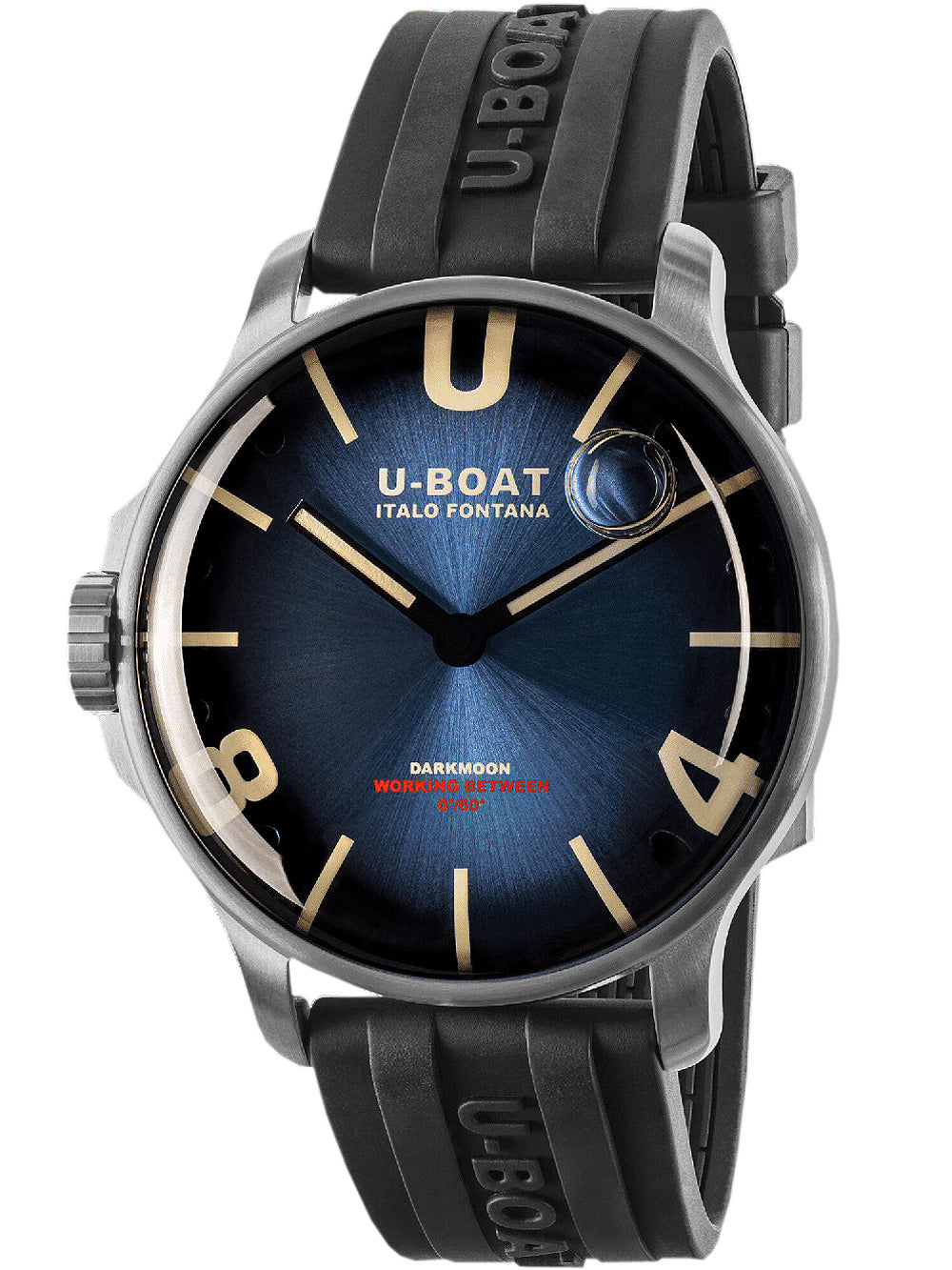 U-Boat 8704/C Darkmoon Blå SS Soleil 44mm