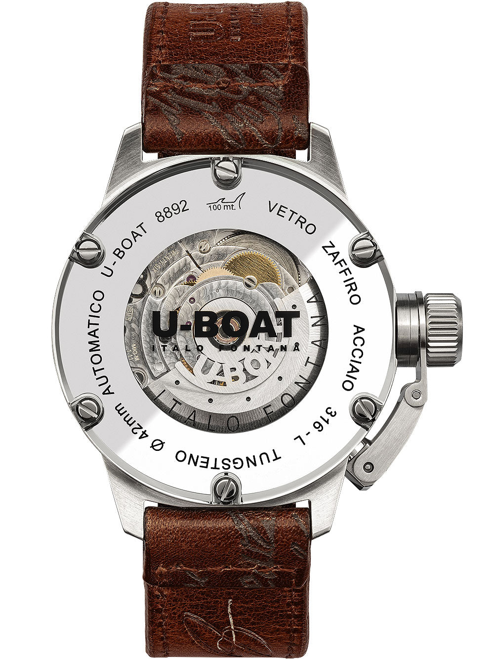 U-Boat 8892 Classico Tungsteno Beige Automatisk 42mm