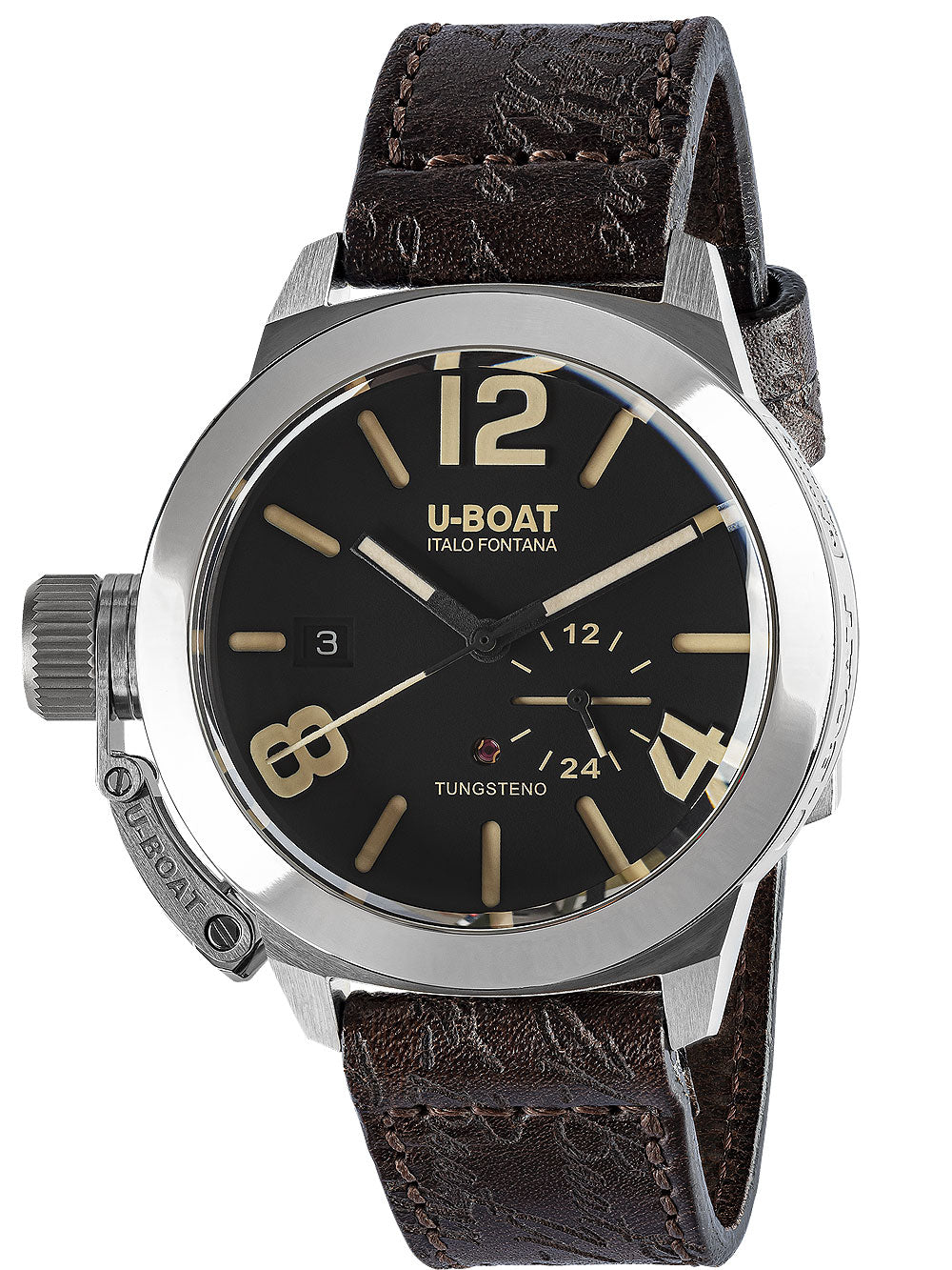 U-Boat 8893 Classico Tungsteno Svart Automatisk 42mm