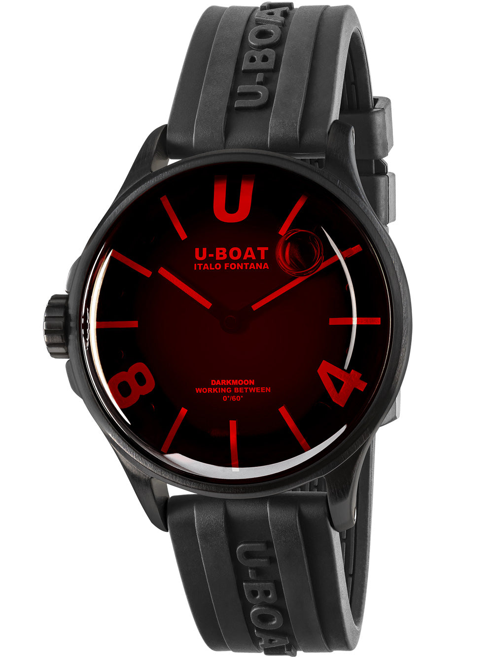 U-Boat 9306 Darkmoon Röd Glass PVD 40mm