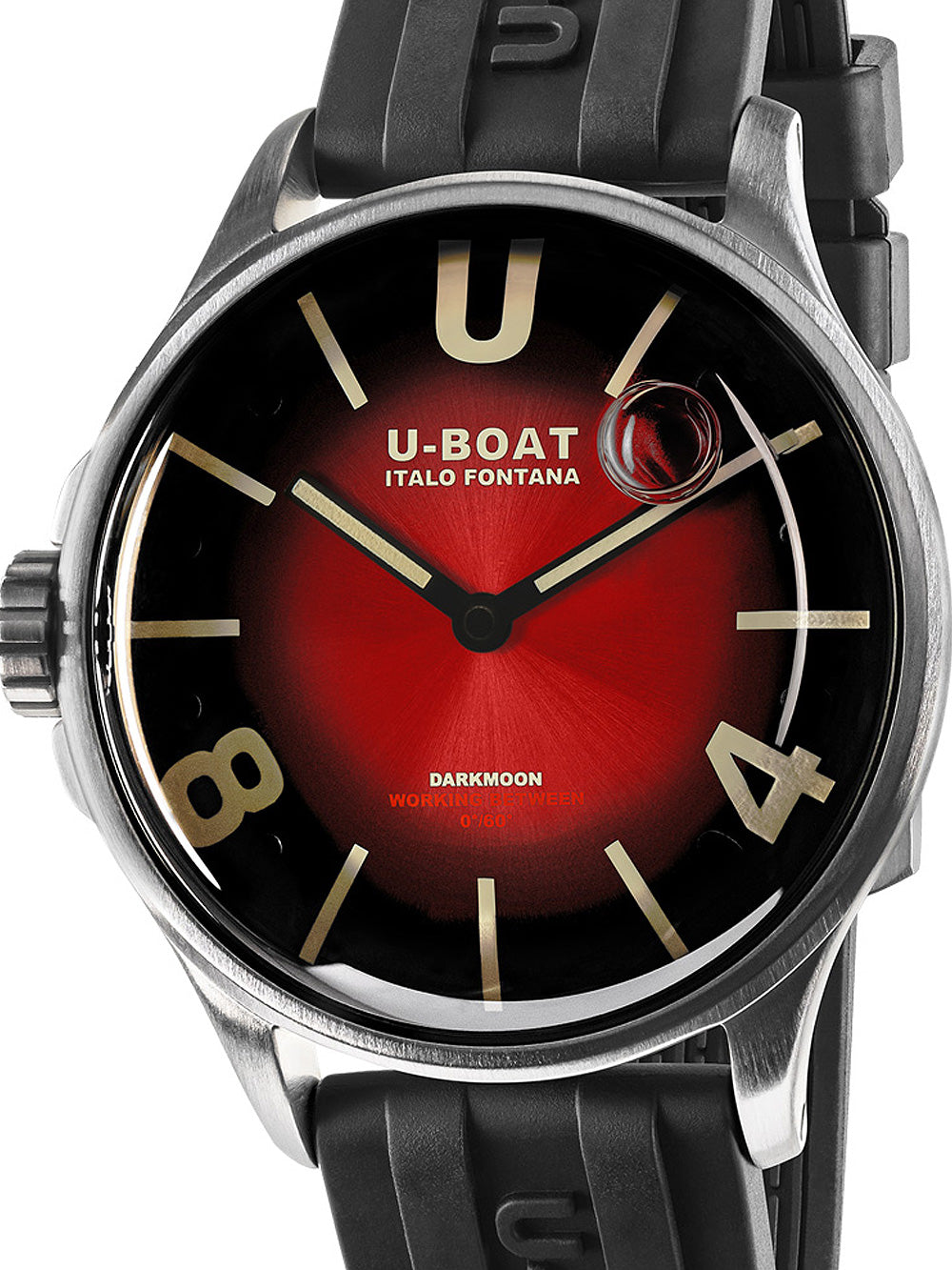 U-Boat 9500 Darkmoon Röd SS Soleil 40mm