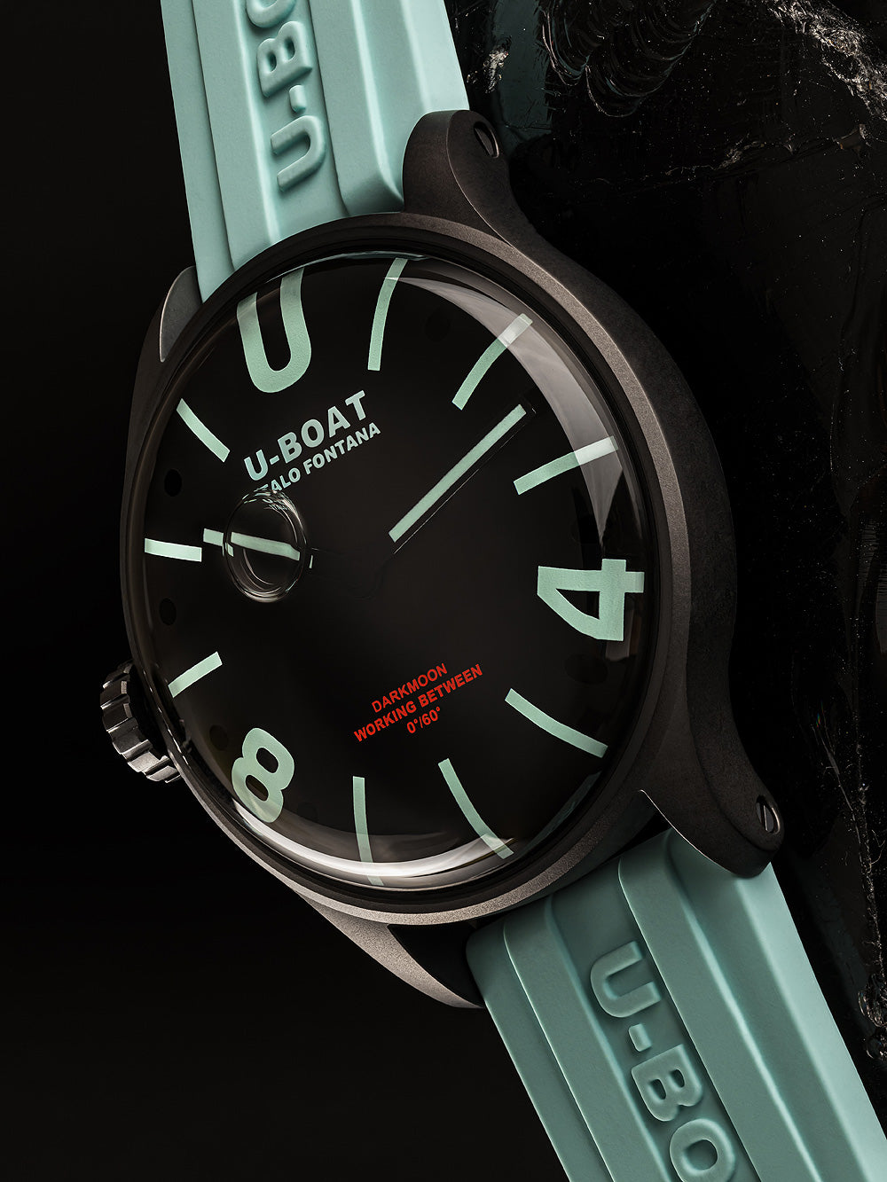 U-Boat 9526 Darkmoon Aqua IPB 44mm