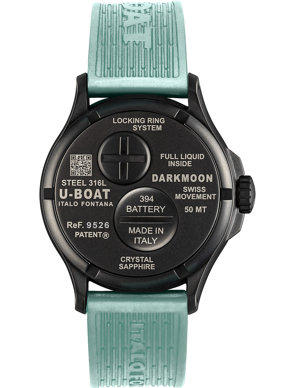 U-Boat 9526 Darkmoon Aqua IPB 44mm