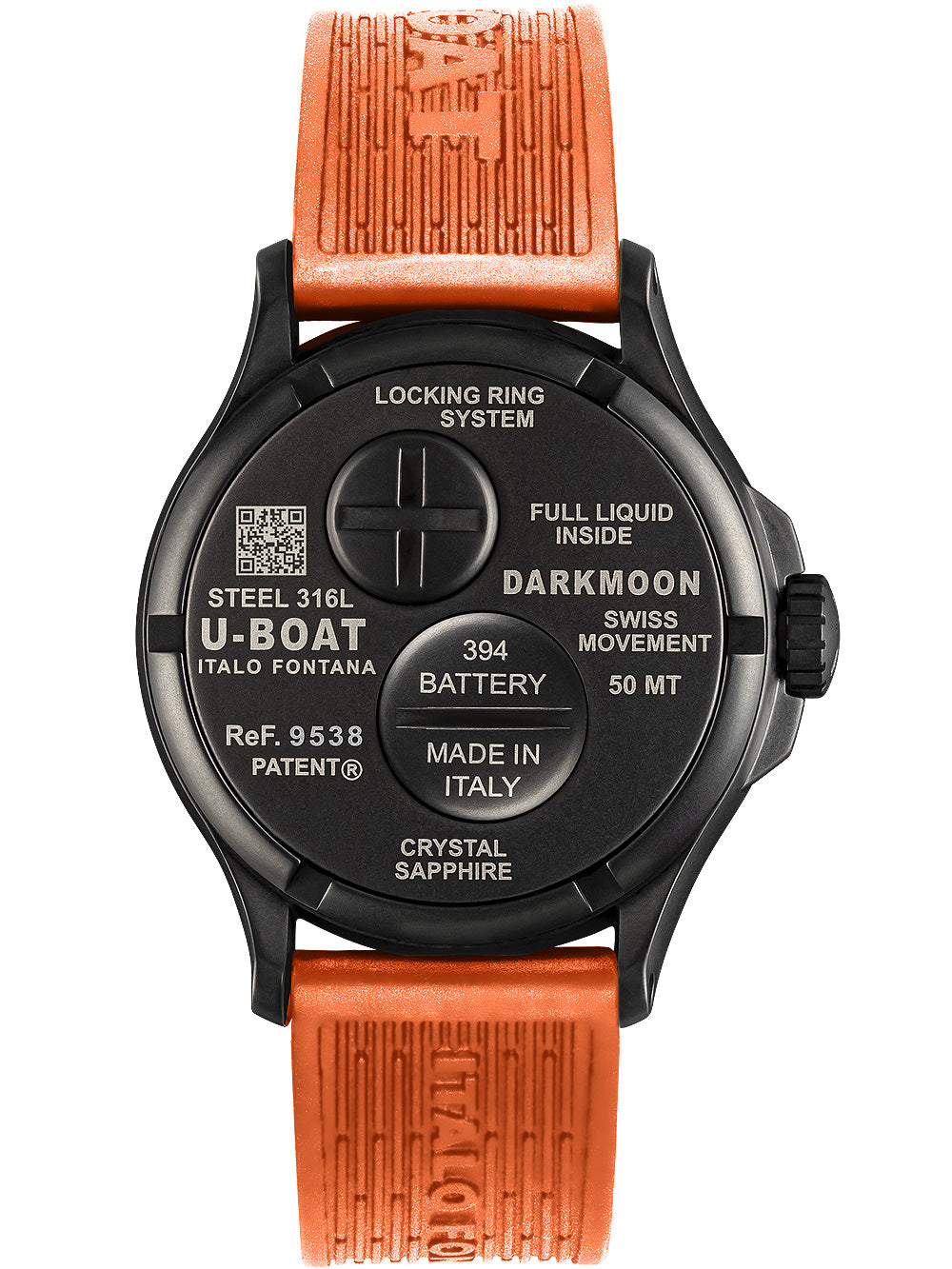 U-Boat 9538 Darkmoon Orange IPB 44mm