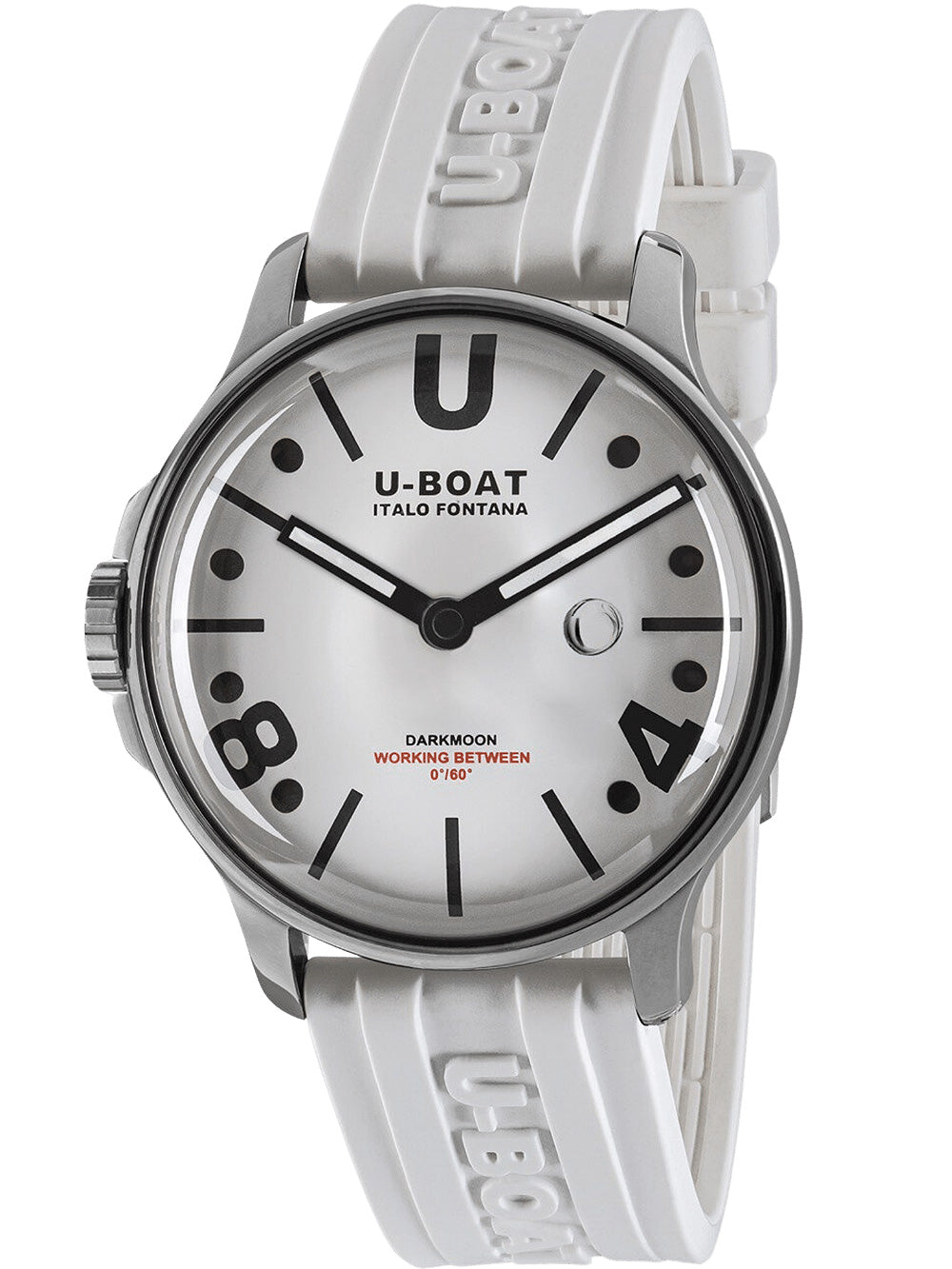 U-Boat 9542/A Darkmoon Vit SS 44mm