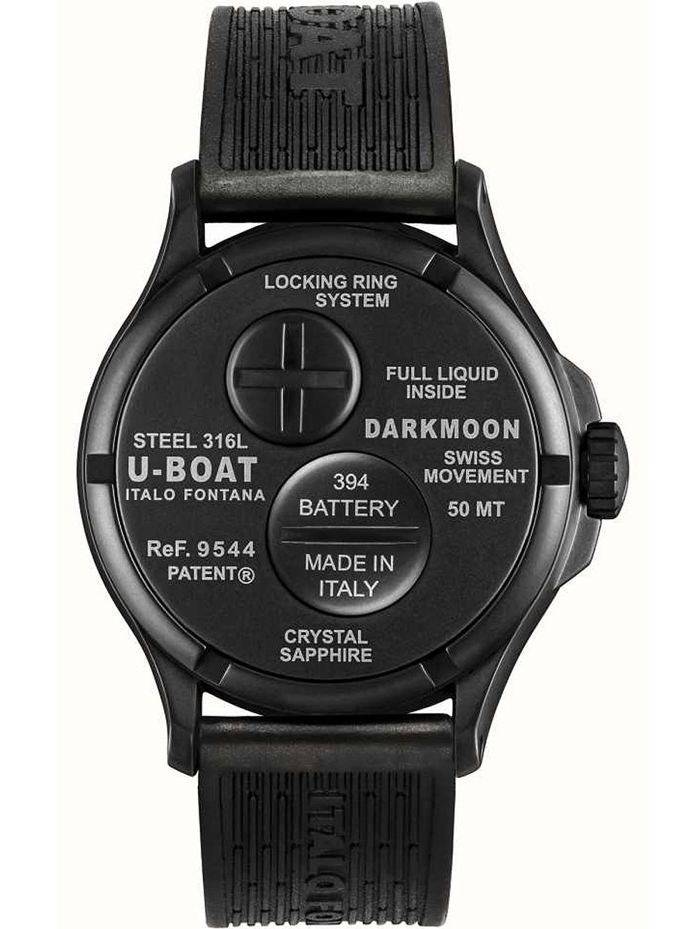 U-Boat 9544 Darkmoon Svart PVD 44mm