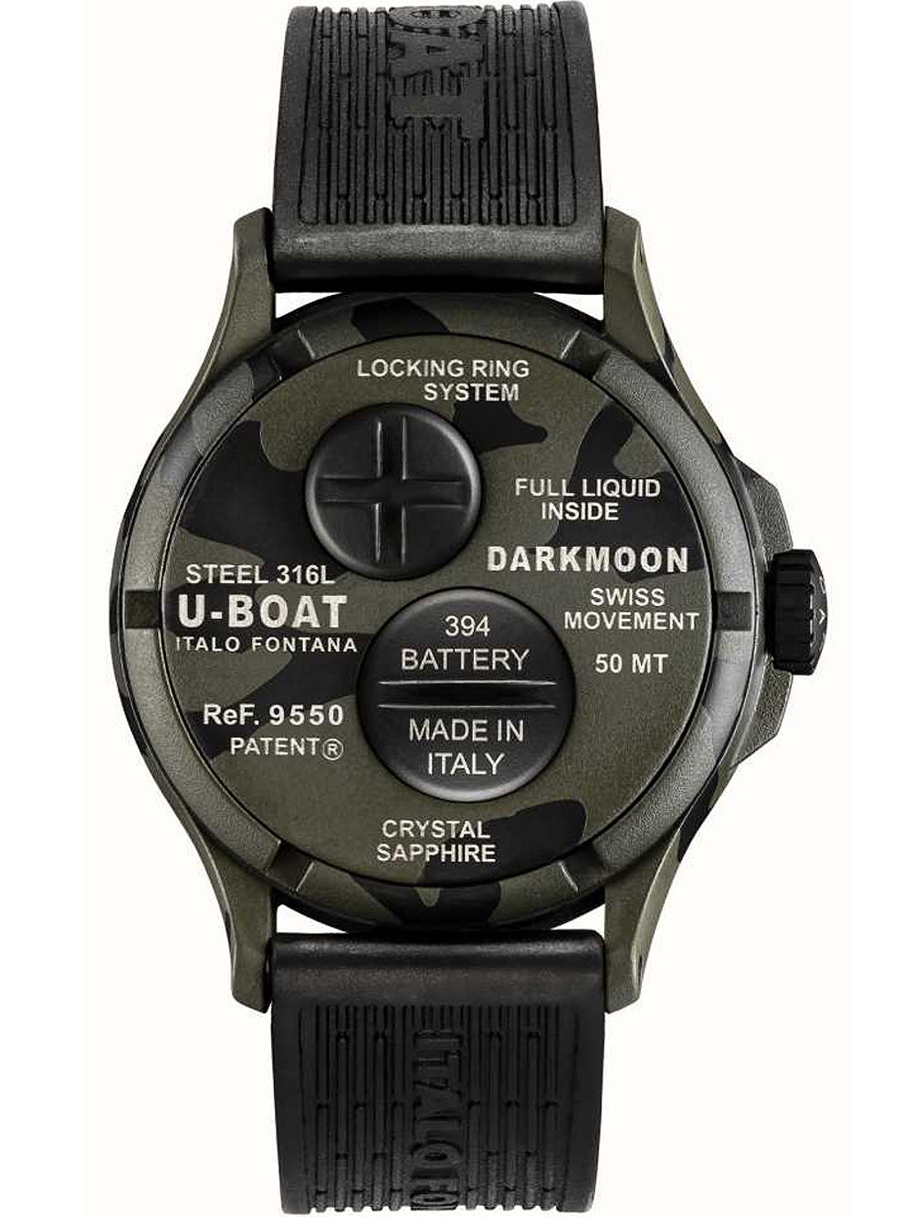 U-Boat 9550 Darkmoon Grey Camouflage 44mm