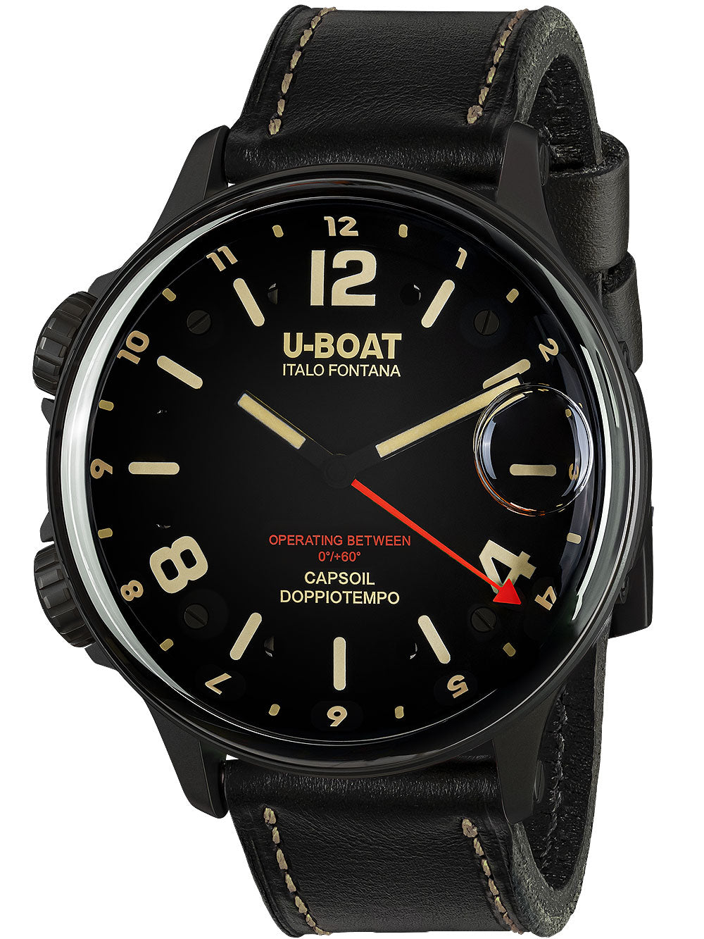 U-Boat 9671 Capsoil Doppiotempo DLC GMT 55mm