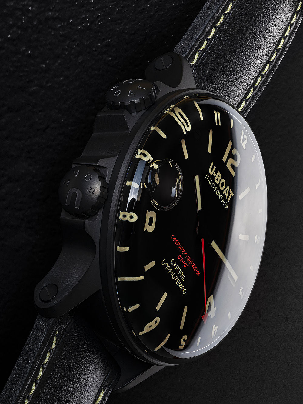 U-Boat 9671 Capsoil Doppiotempo DLC GMT 55mm