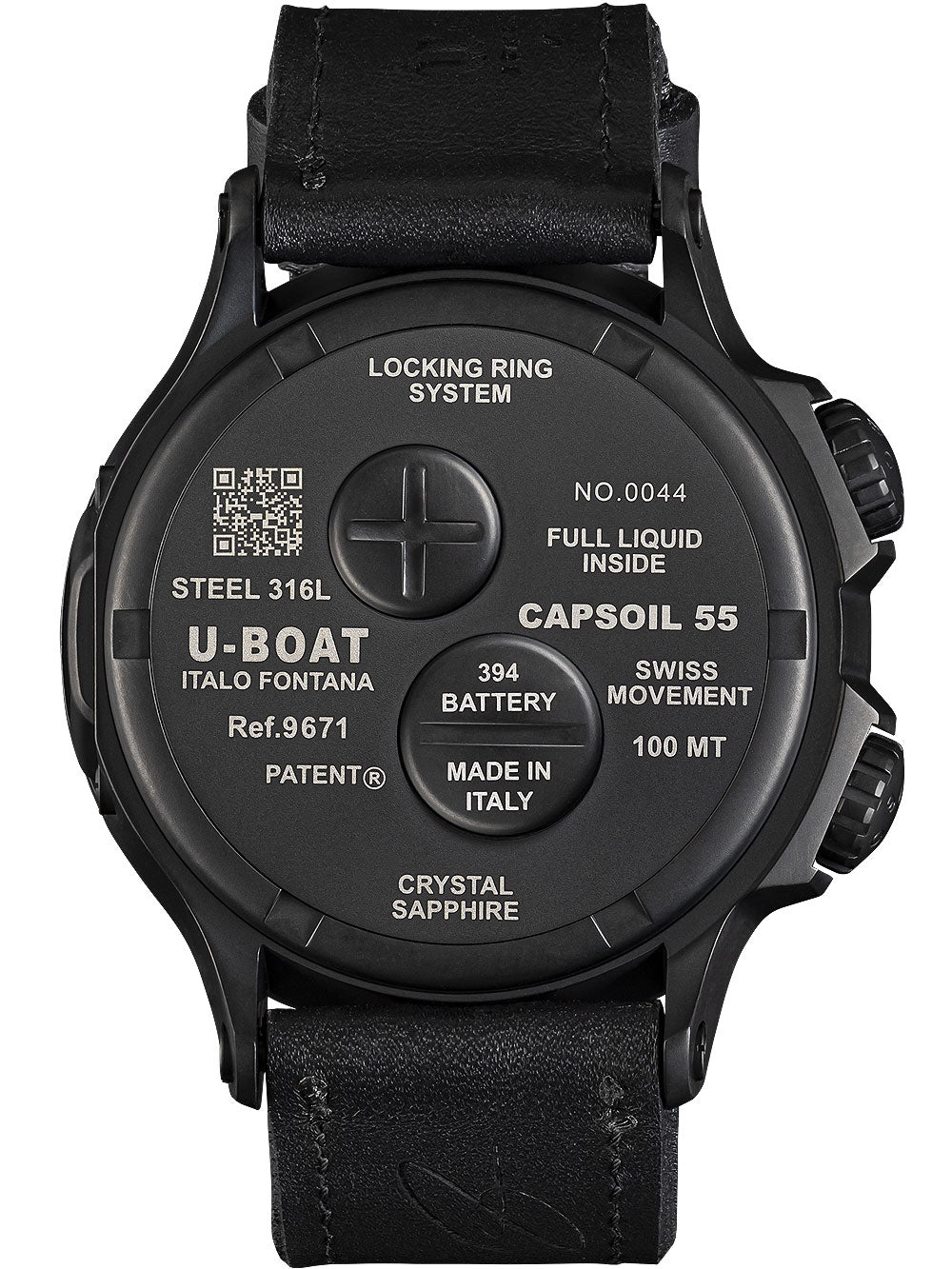 U-Boat 9671 Capsoil Doppiotempo DLC GMT 55mm