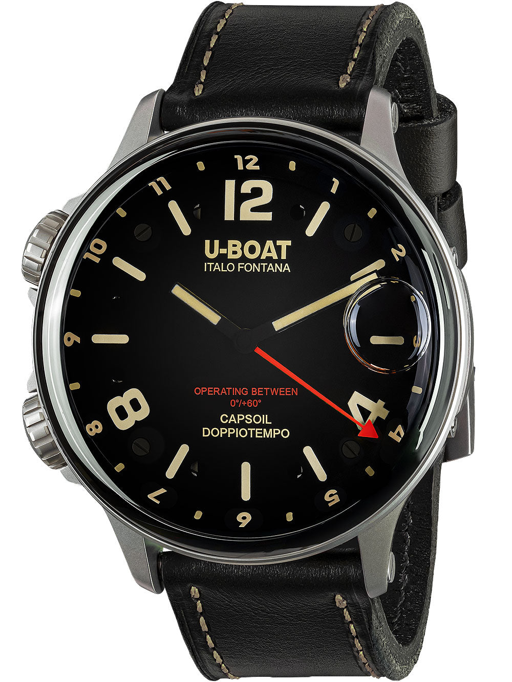 U-Boat 9672 Capsoil Doppiotempo SS GMT 55mm