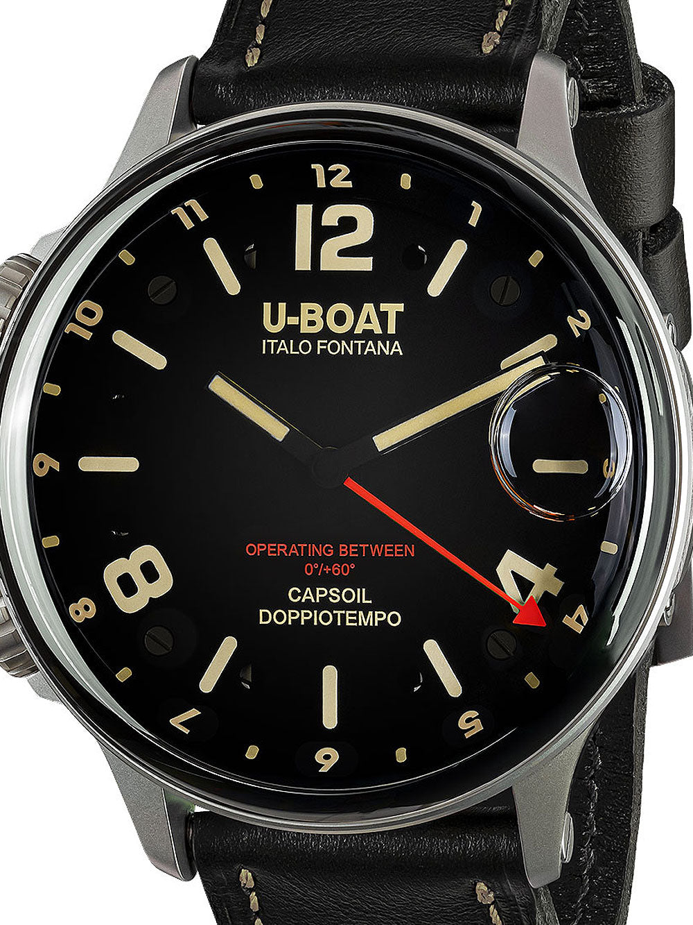 U-Boat 9672 Capsoil Doppiotempo SS GMT 55mm