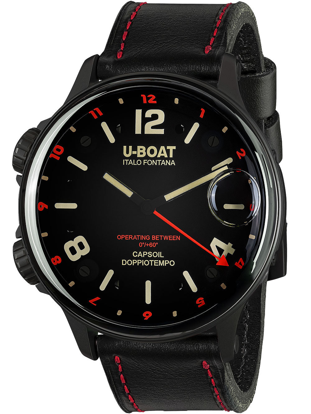 U-Boat 9673 Capsoil Doppiotempo DLC GMT 55mm