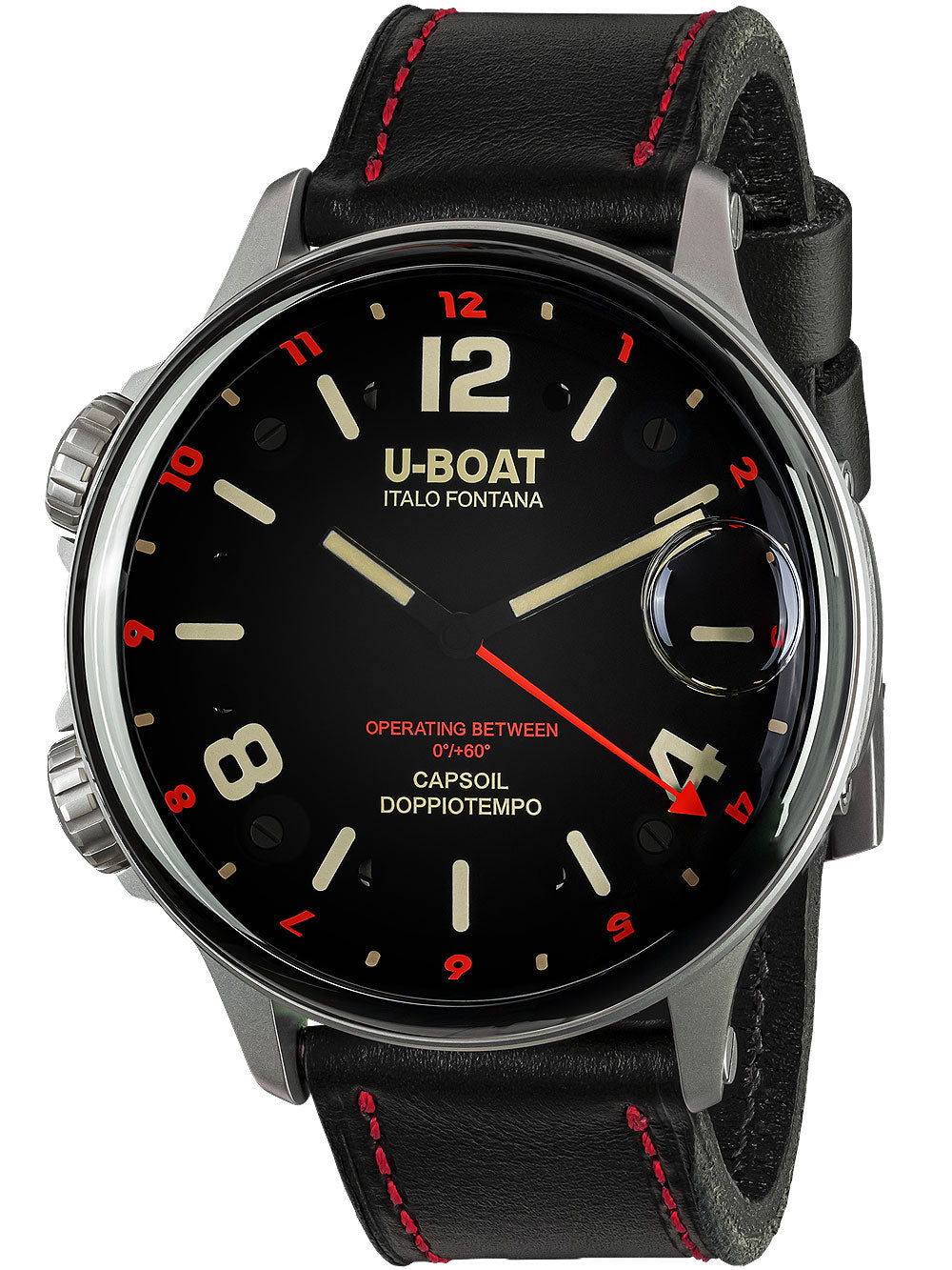 U-Boat 9674 Capsoil Doppiotempo SS GMT 55mm