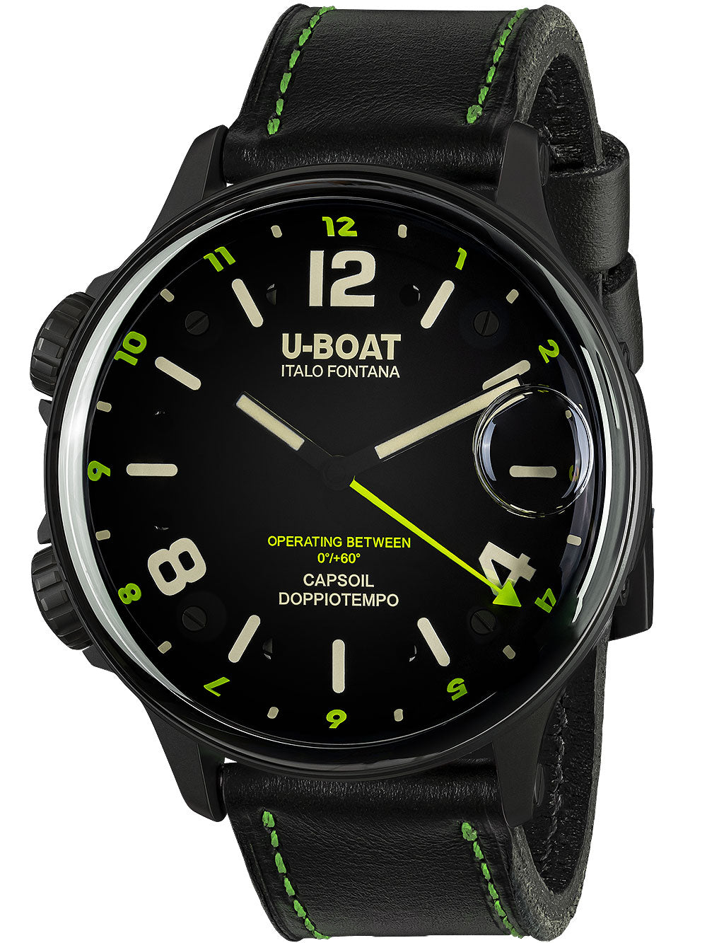 U-Boat 9675 Capsoil Doppiotempo DLC GMT 55mm