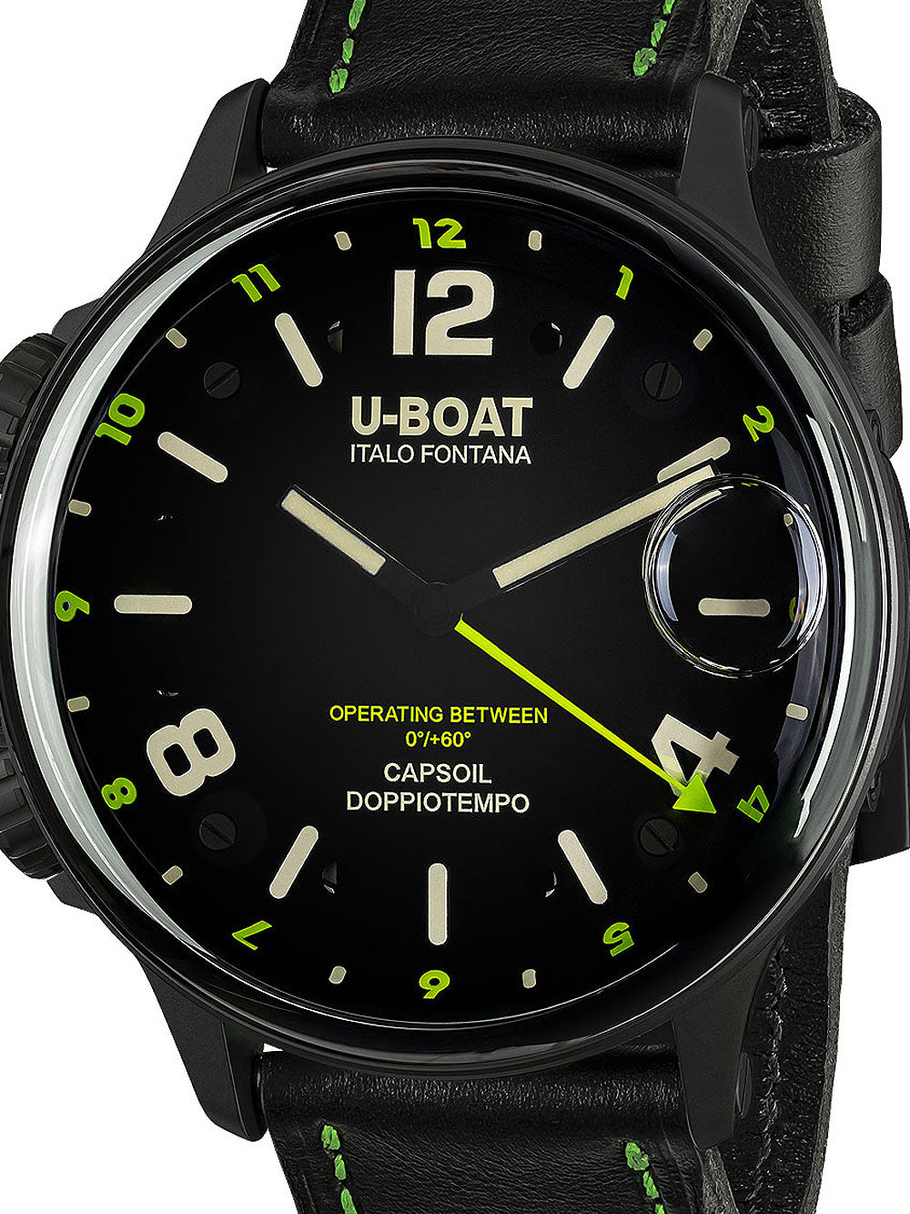 U-Boat 9675 Capsoil Doppiotempo DLC GMT 55mm