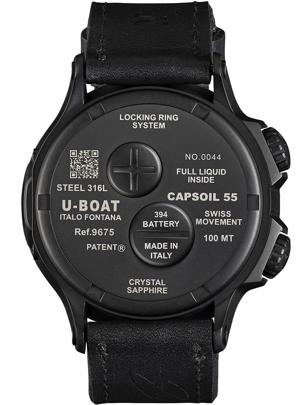 U-Boat 9675 Capsoil Doppiotempo DLC GMT 55mm