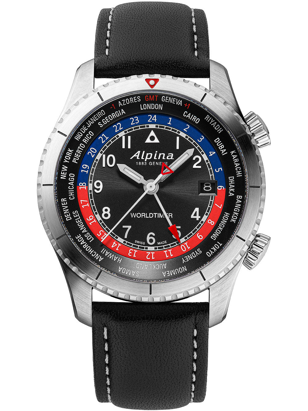 Alpina AL-255BRB4S26 Startimer Pilot Worldtimer 41mm