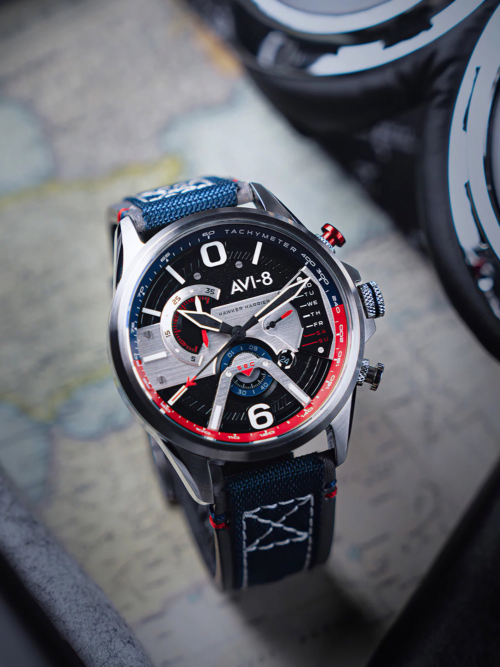 AVI-8 AV-4056-09 Hawker Harrier Dual Retrograde 44mm