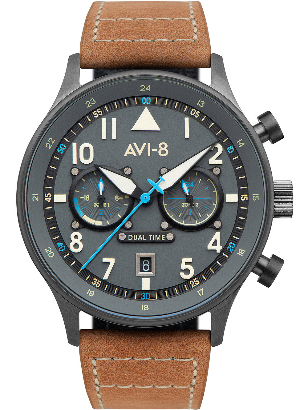 AVI-8 AV-4088-04 Carey Dual Time 44mm