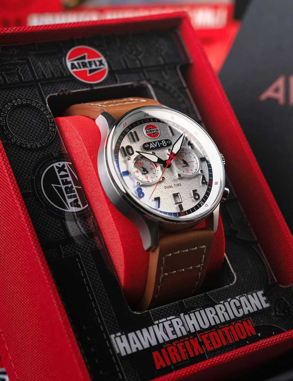 AVI-8 AV-4088-06 Hawker Hurricane Dual-Time 43mm