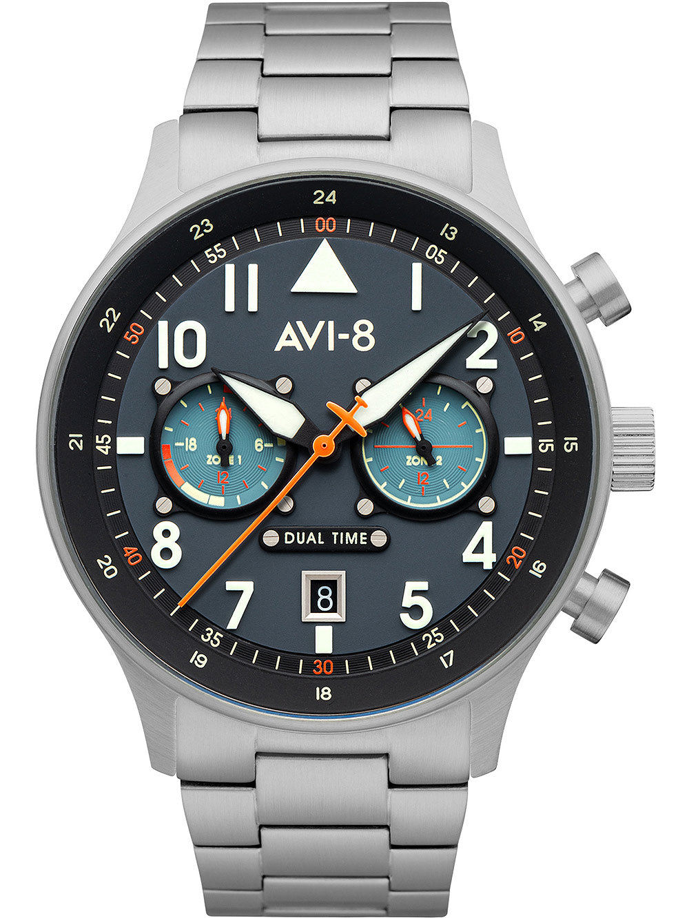 AVI-8 AV-4088-22 Carey Dual Time 44mm