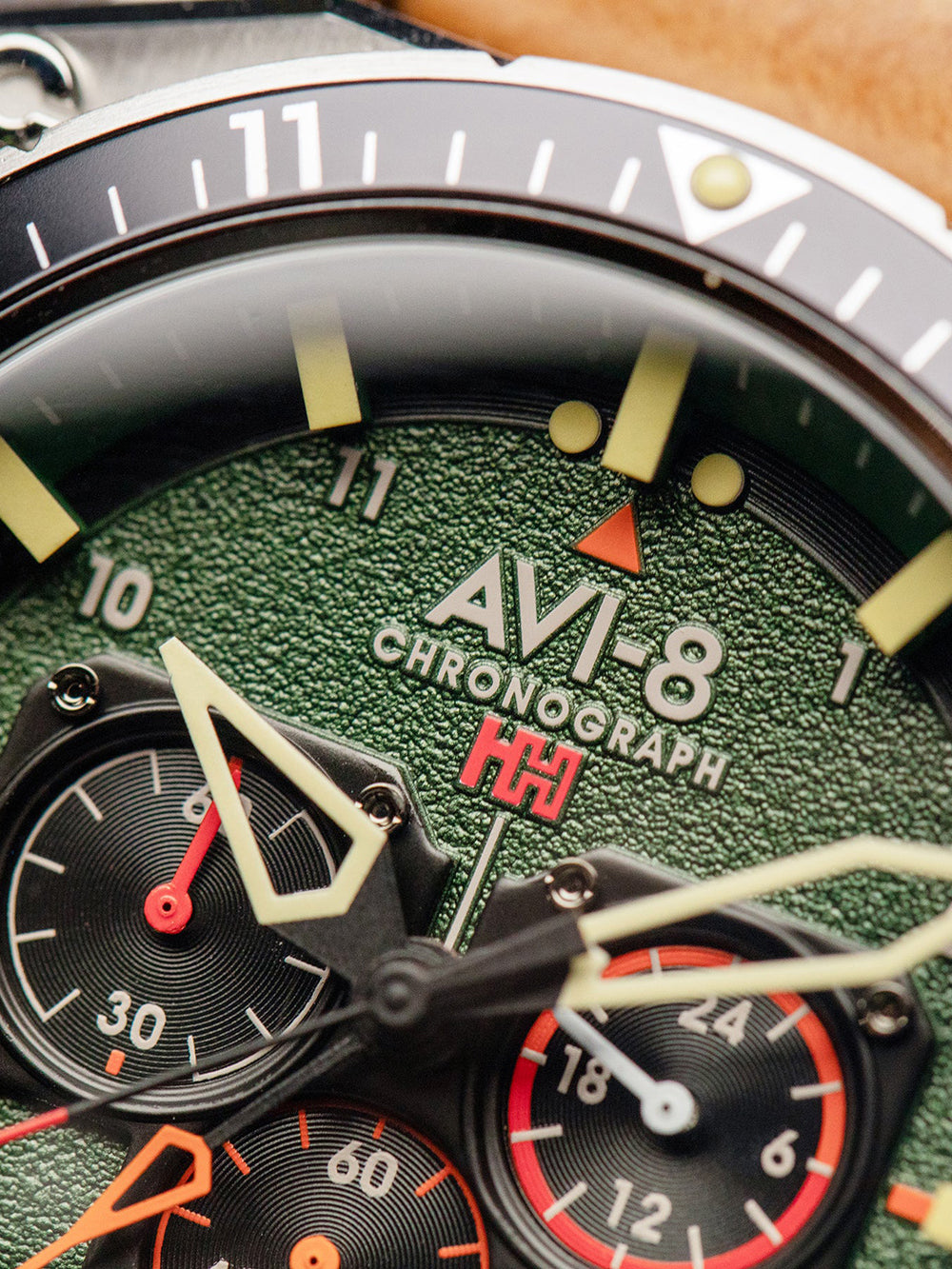 AVI-8 AV-4100-01 Hawker Hunter Dual Time 43mm