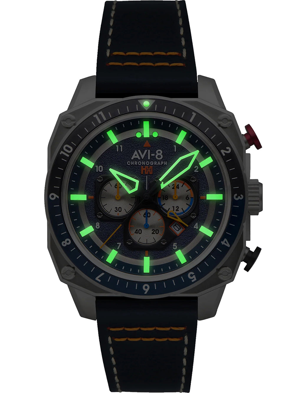 AVI-8 AV-4100-02 Hawker Hunter Dual Time 43mm