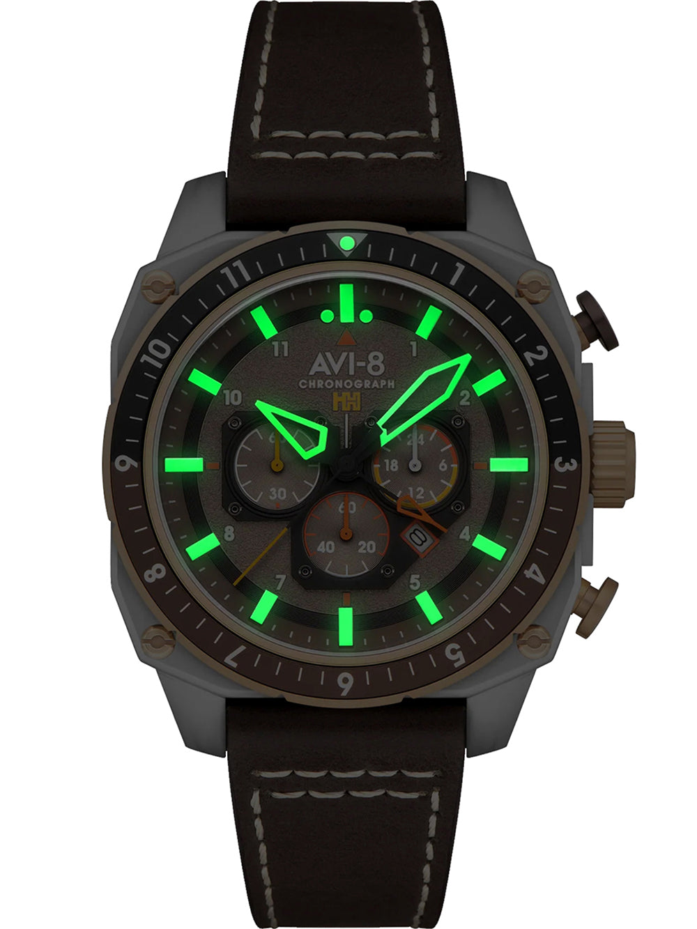 AVI-8 AV-4100-05 Hawker Hunter Dual Time 43mm