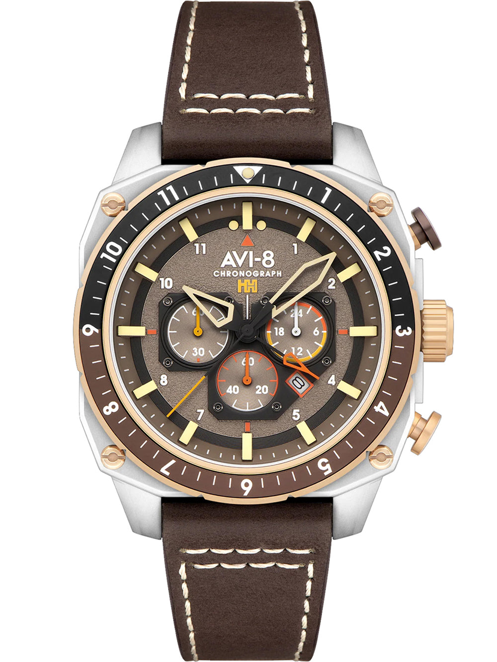 AVI-8 AV-4100-05 Hawker Hunter Dual Time 43mm