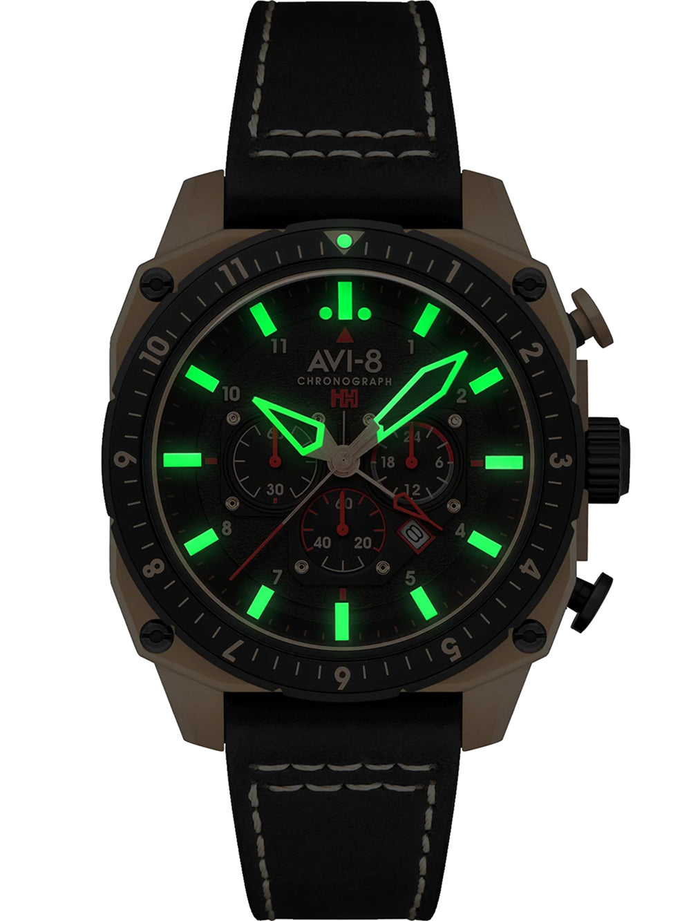 AVI-8 AV-4100-06 Hawker Hunter Dual Time 43mm