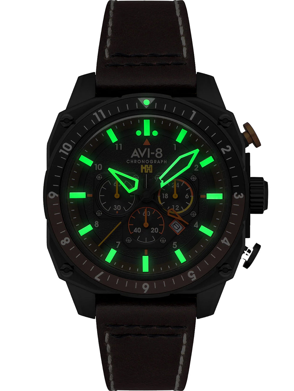 AVI-8 AV-4100-08 Hawker Hunter Dual Time 43mm