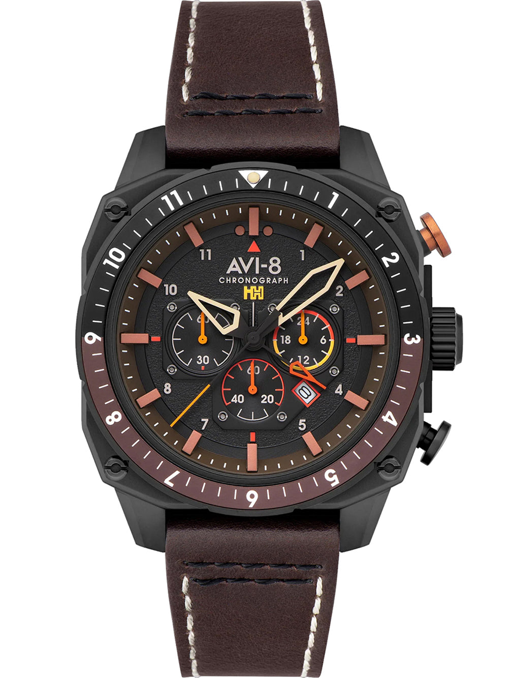 AVI-8 AV-4100-08 Hawker Hunter Dual Time 43mm