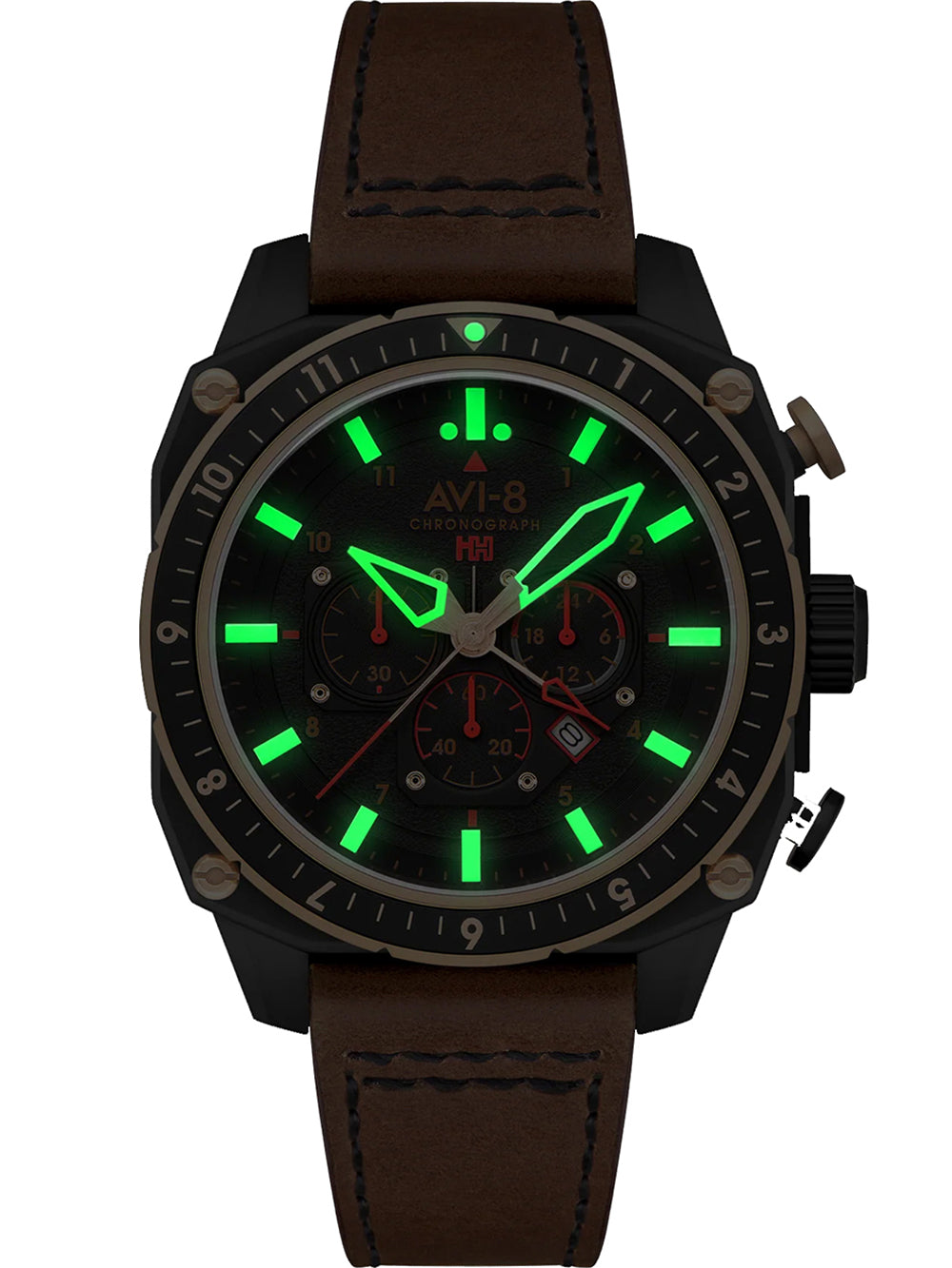 AVI-8 AV-4100-09 Hawker Hunter Dual Time 43mm