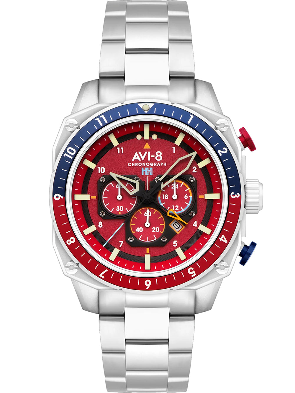 AVI-8 AV-4100-22 Hawker Hunter Dual Time 43mm